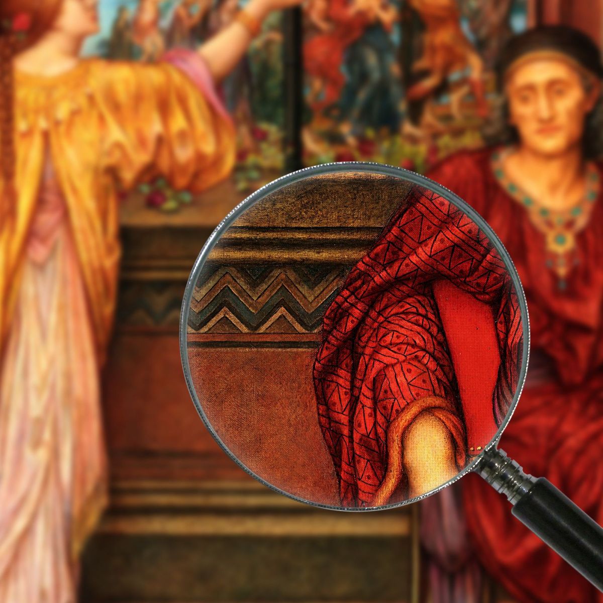 The Gilded Cage Evelyn De Morgan emg40 canvas print