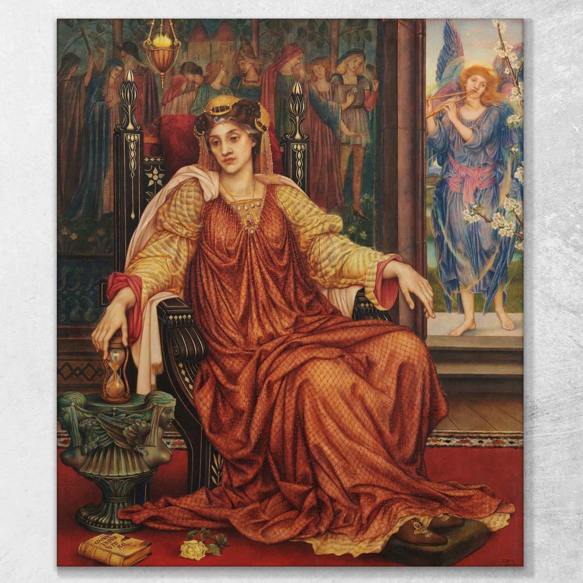 The Hour Glass Evelyn De Morgan emg42 canvas print 