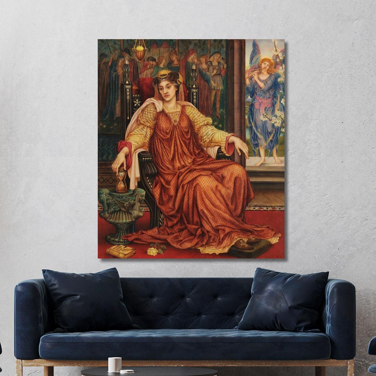 The Hour Glass Evelyn De Morgan emg42 canvas print 