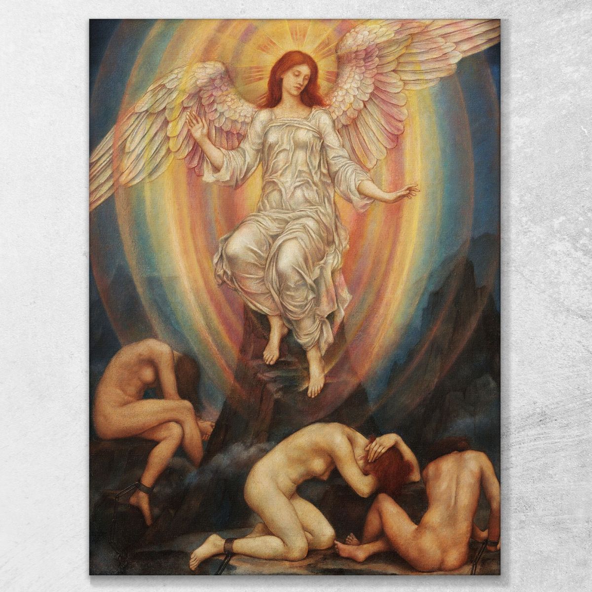 The Light Shineth In Darkness Evelyn De Morgan emg43 canvas print 