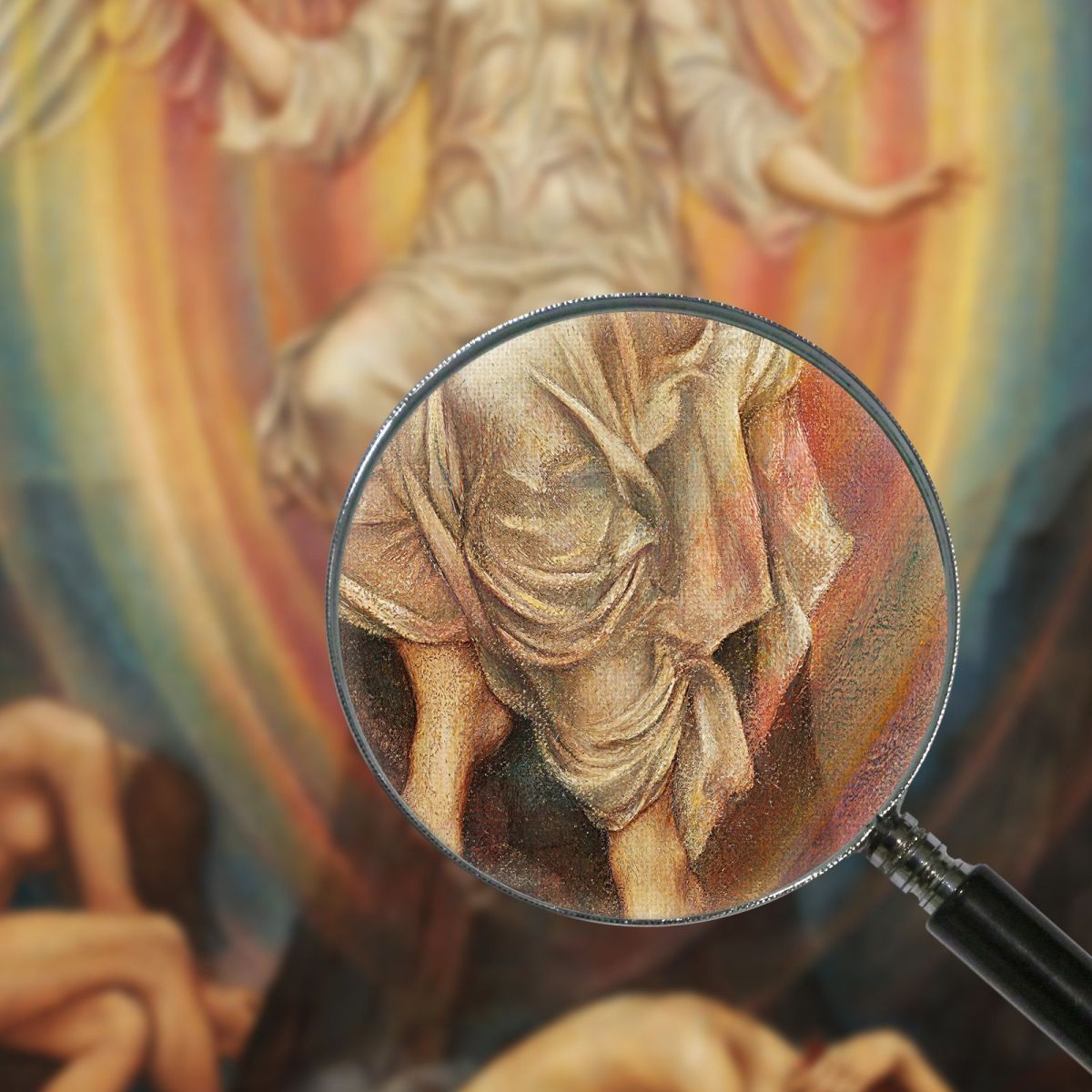 The Light Shineth In Darkness Evelyn De Morgan emg43 canvas print