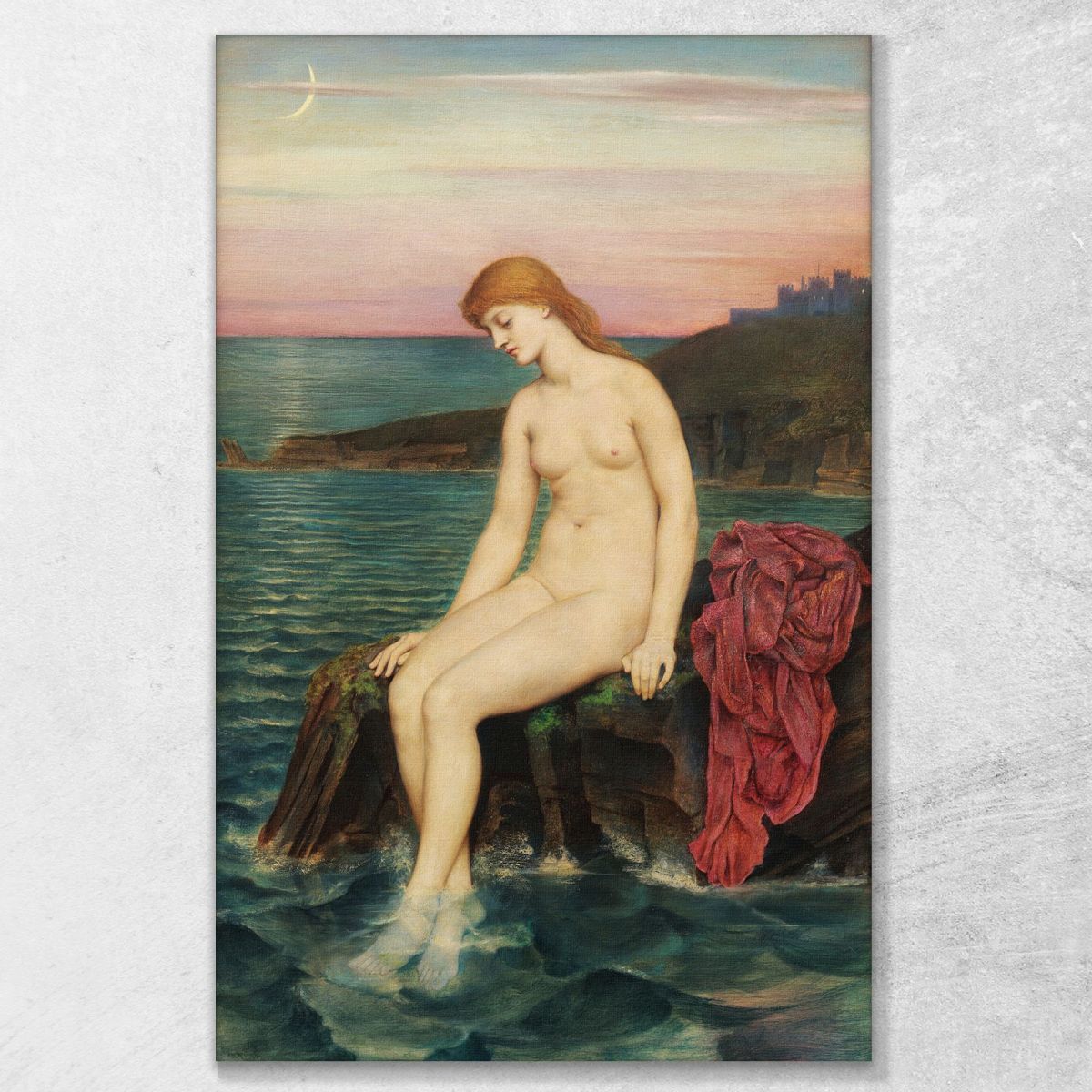 The Little Sea Maid Evelyn De Morgan emg45 canvas print 
