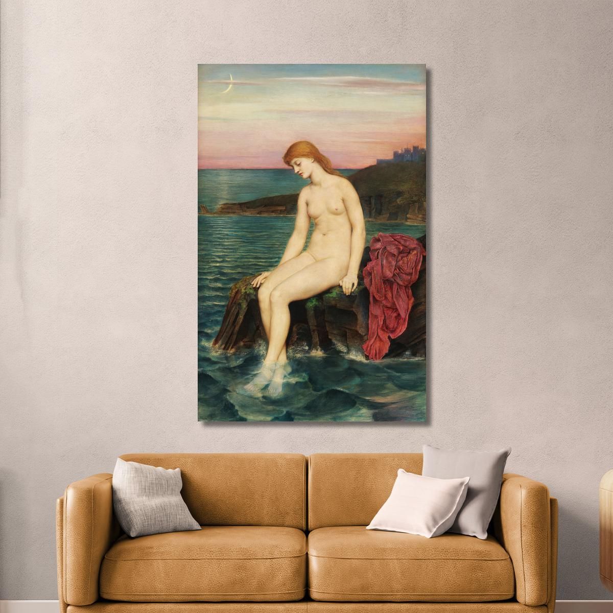 The Little Sea Maid Evelyn De Morgan emg45 canvas print 