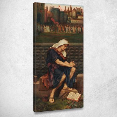 The Poor Man Who Saved The City Evelyn De Morgan emg48 canvas print 