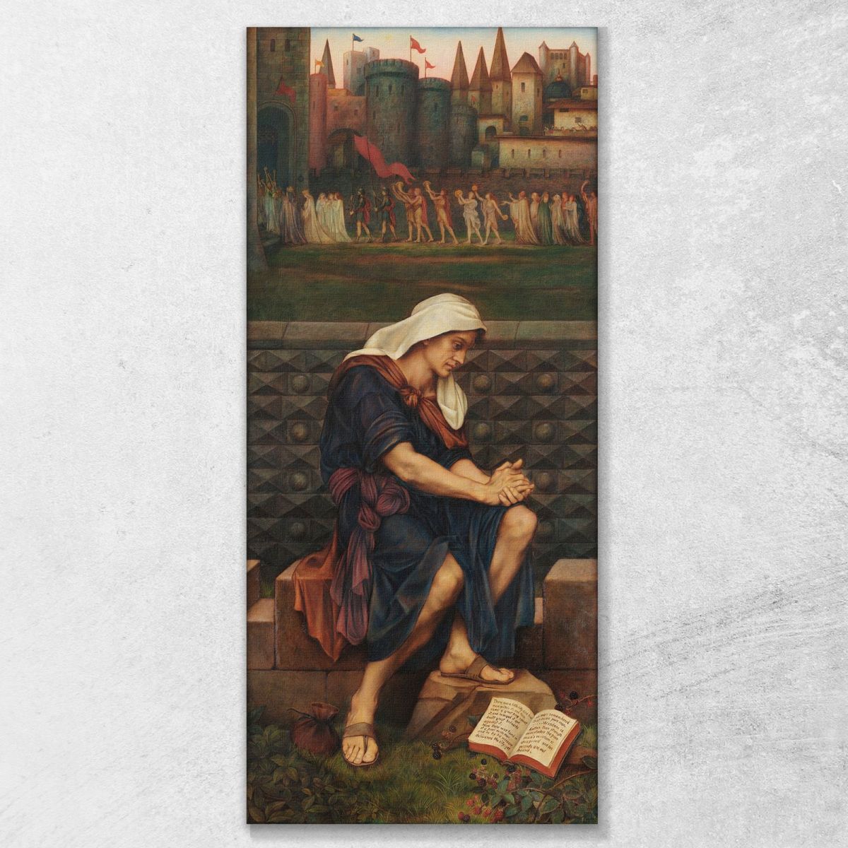 The Poor Man Who Saved The City Evelyn De Morgan emg48 canvas print 