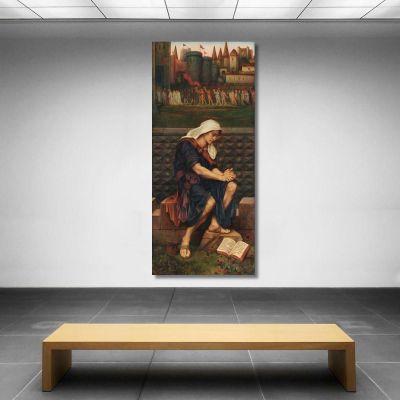 The Poor Man Who Saved The City Evelyn De Morgan emg48 canvas print 