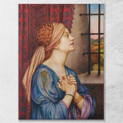 The Prisoner Evelyn De Morgan emg49 canvas print 