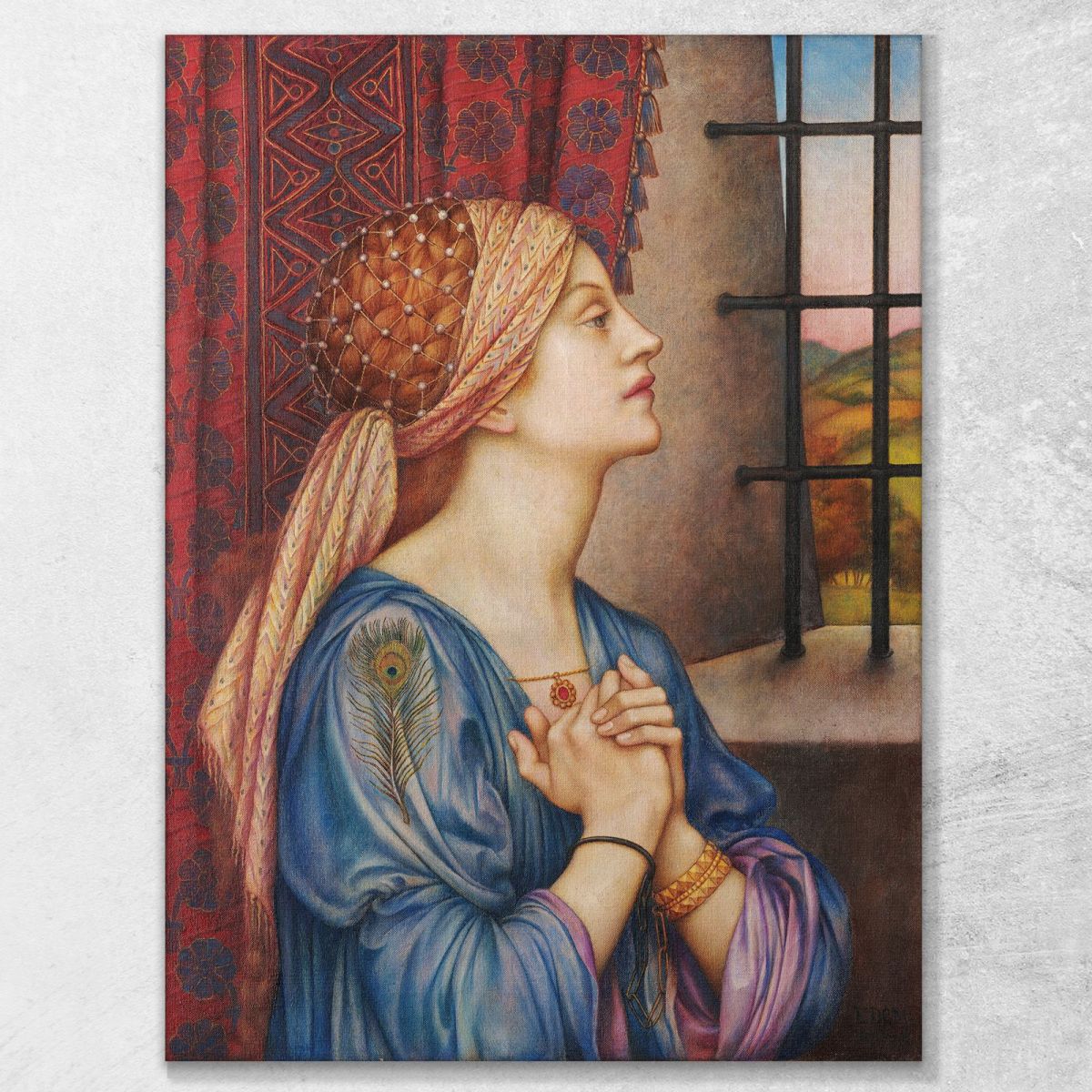 The Prisoner Evelyn De Morgan emg49 canvas print 