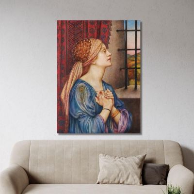 The Prisoner Evelyn De Morgan emg49 canvas print 