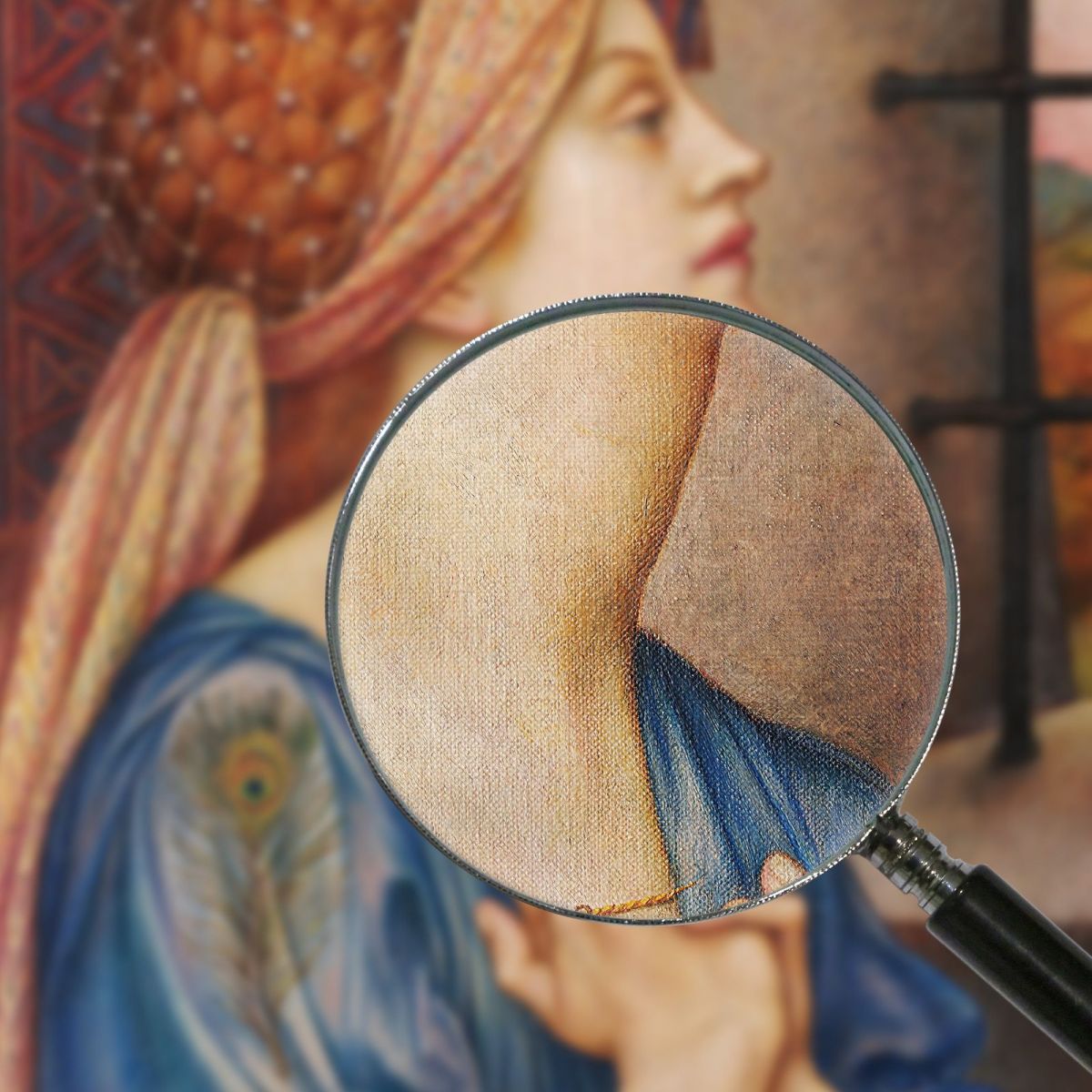 The Prisoner Evelyn De Morgan emg49 canvas print