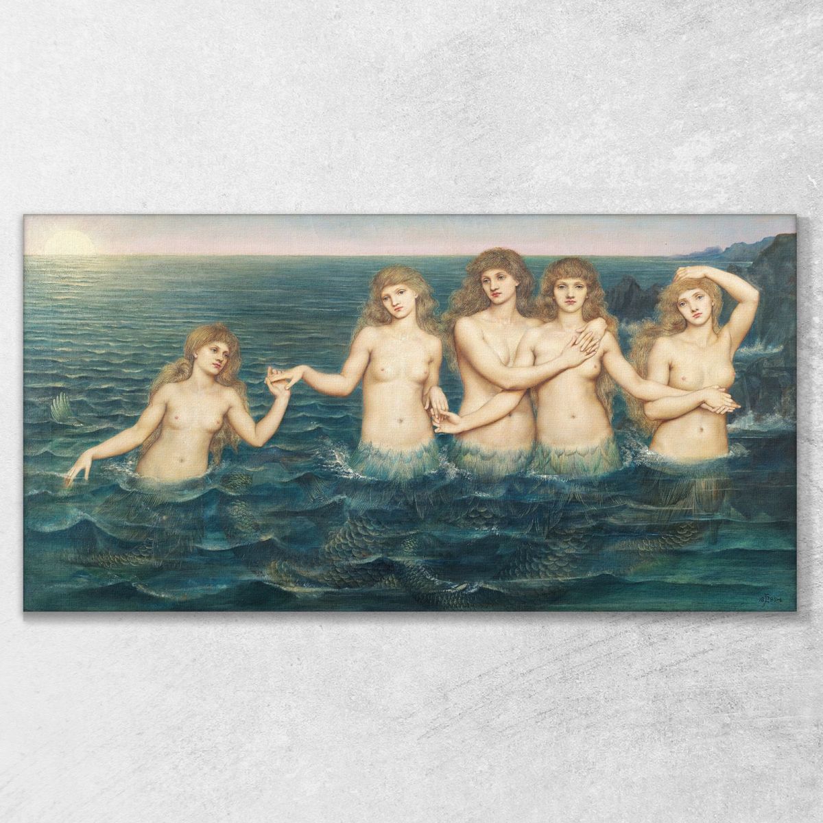 The Sea Maidens Evelyn De Morgan emg51 canvas print 