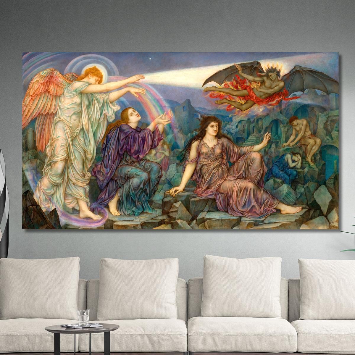 The Search Light Evelyn De Morgan emg52 canvas print 