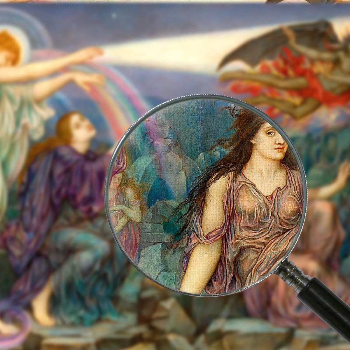 The Search Light Evelyn De Morgan emg52 canvas print