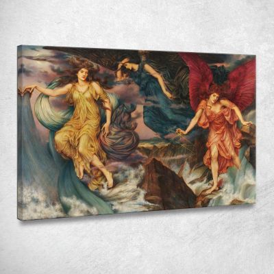 The Storm Spirits Evelyn De Morgan emg54 canvas print 
