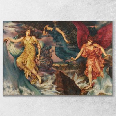 The Storm Spirits Evelyn De Morgan emg54 canvas print 