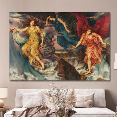 The Storm Spirits Evelyn De Morgan emg54 canvas print 