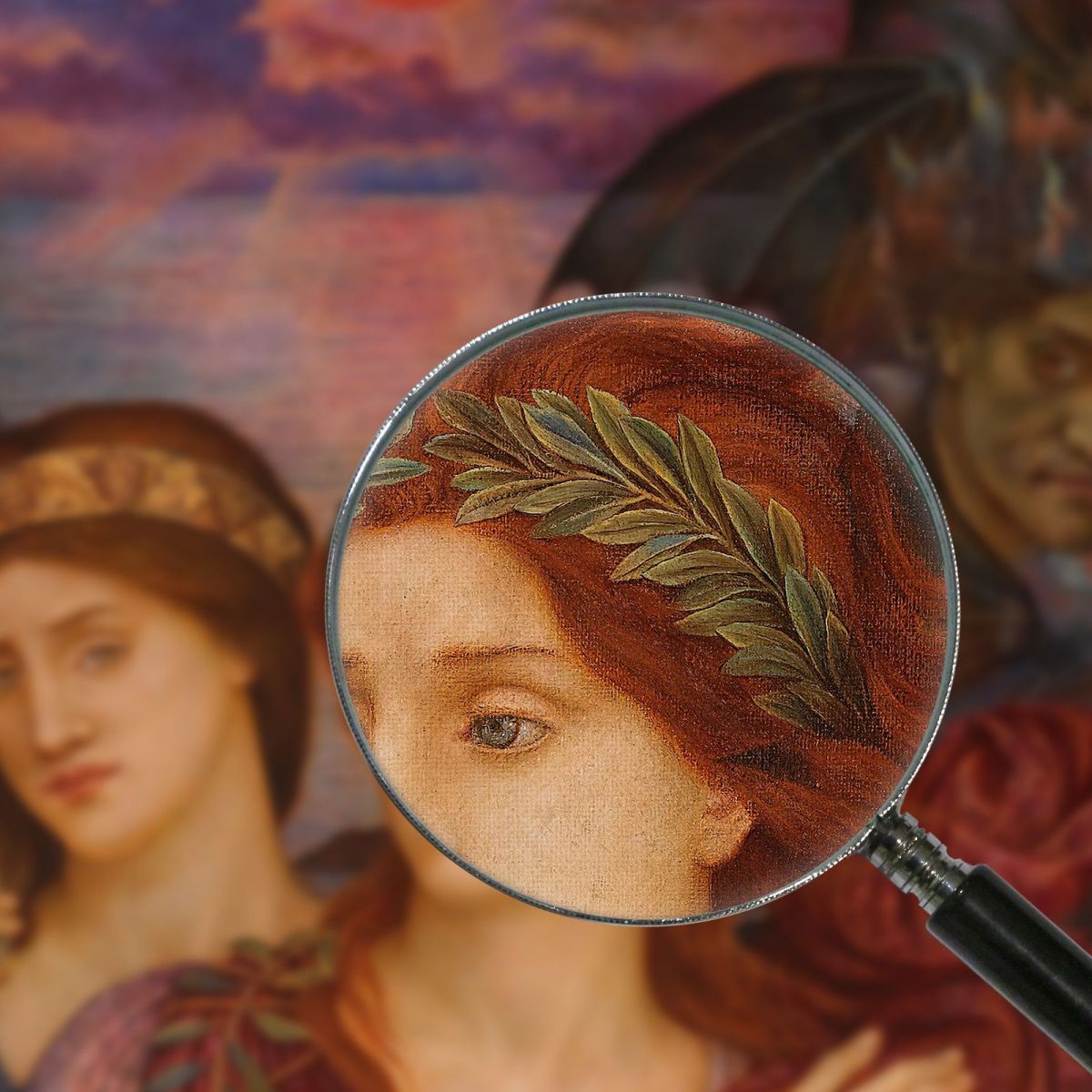 The Vision Evelyn De Morgan emg55 canvas print