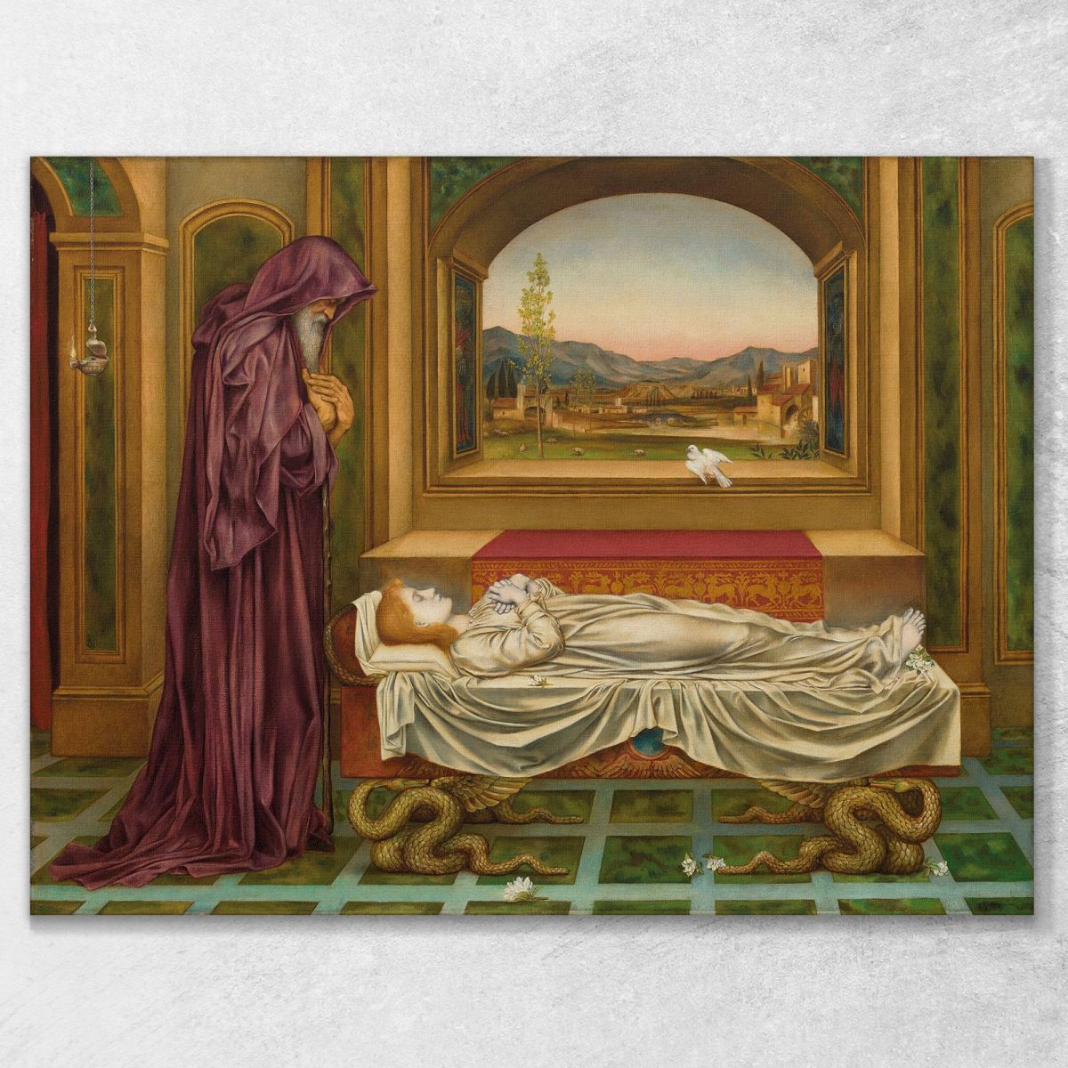 The Wandering Jew Whom The Gods Love Die Young Evelyn De Morgan emg56 canvas print 