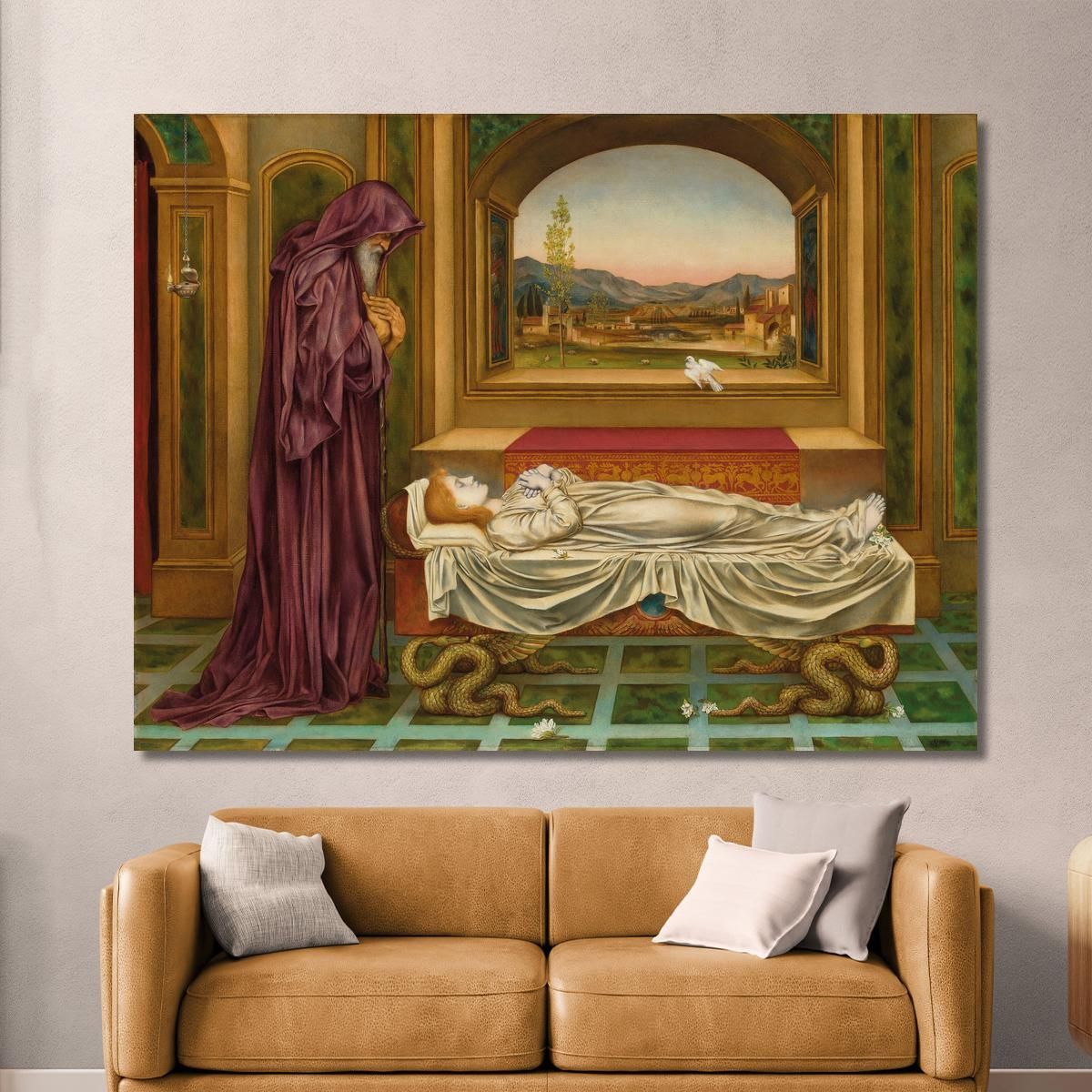 The Wandering Jew Whom The Gods Love Die Young Evelyn De Morgan emg56 canvas print 