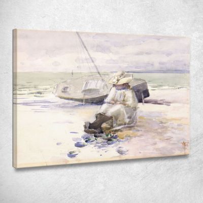 Girl On The Beach Frances Hodgkins fhd13 canvas print 