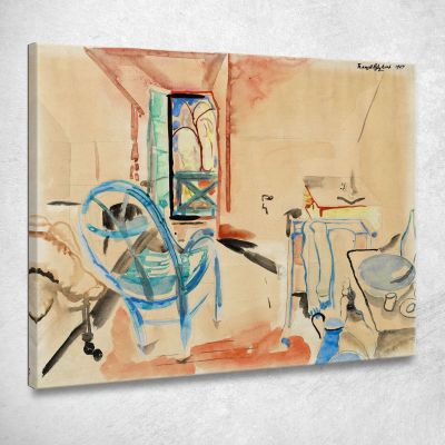 Interior Scene Frances Hodgkins fhd16 canvas print 