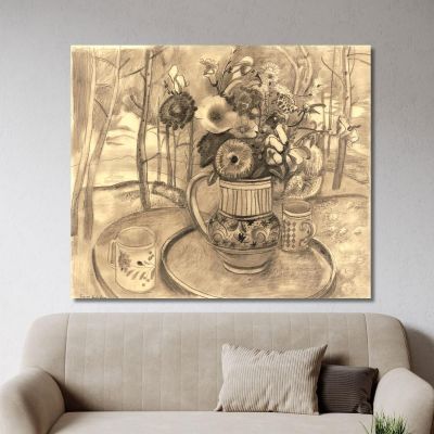 Jug Of Flowers Frances Hodgkins fhd17 canvas print 