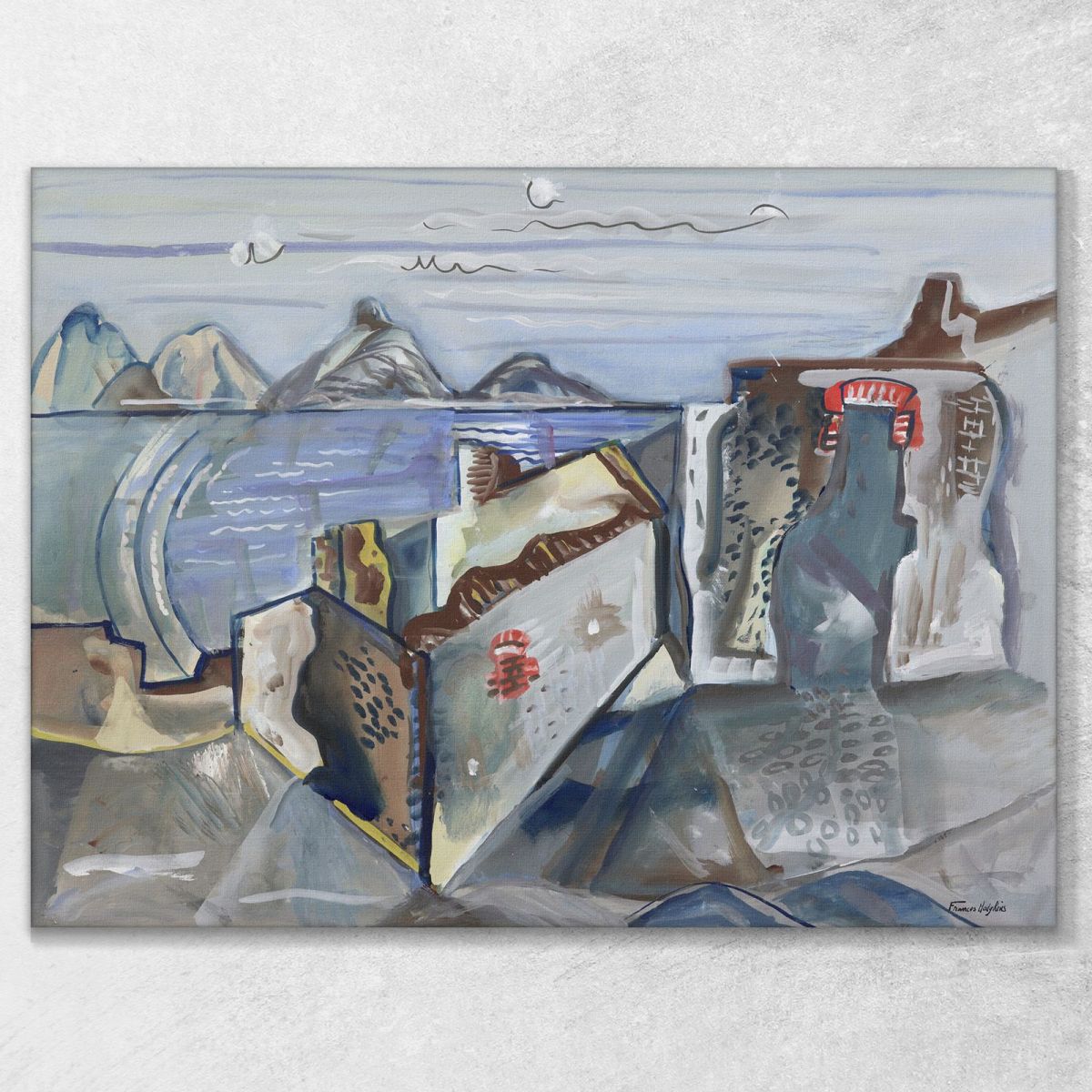 Ruins Frances Hodgkins fhd28 canvas print 