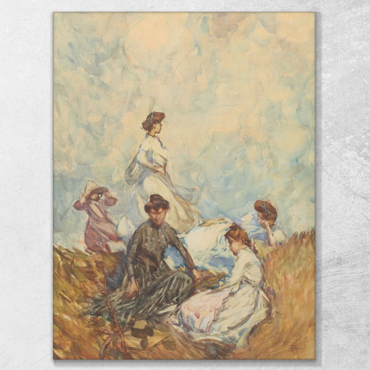 The Hilltop Frances Hodgkins fhd40 canvas print 