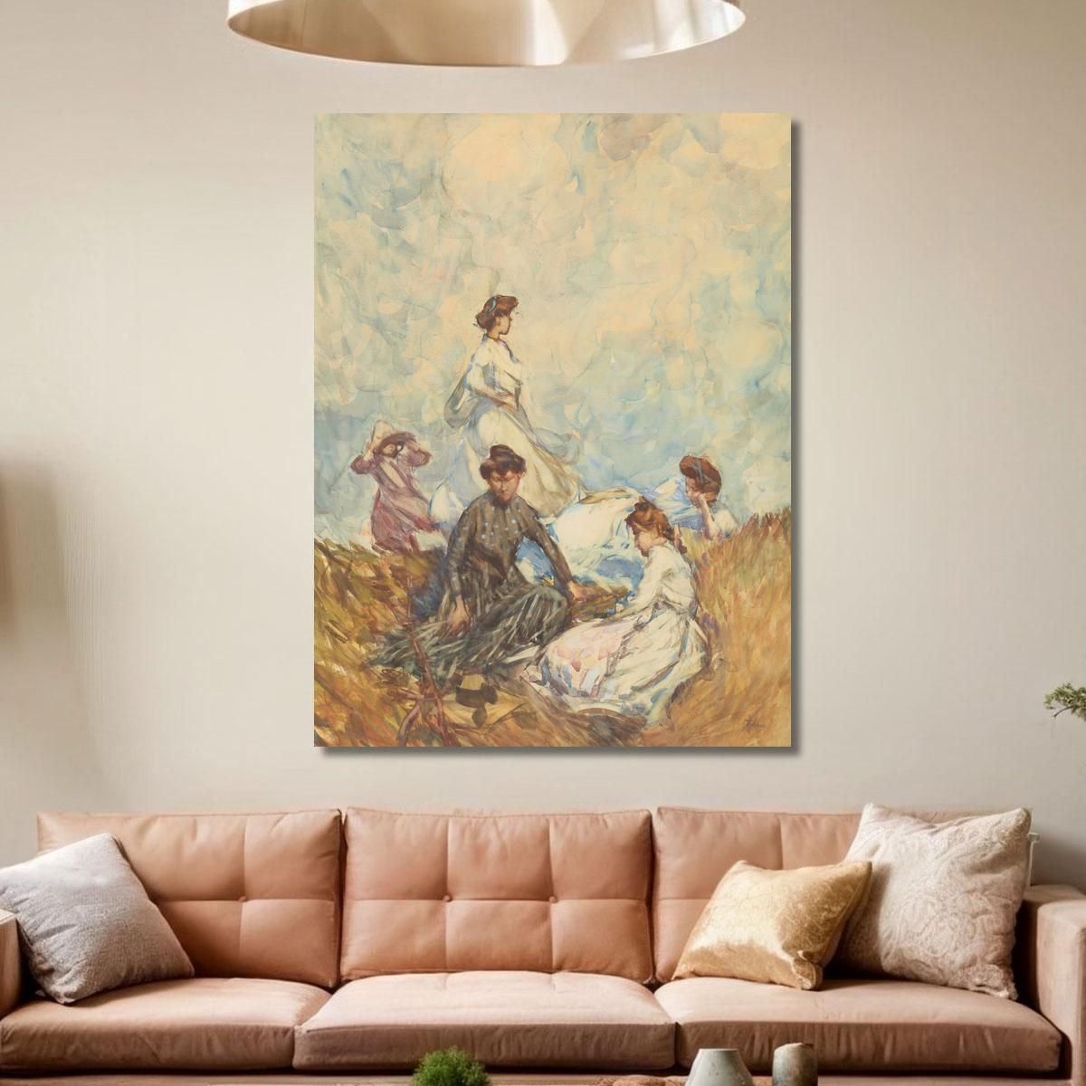The Hilltop Frances Hodgkins fhd40 canvas print 