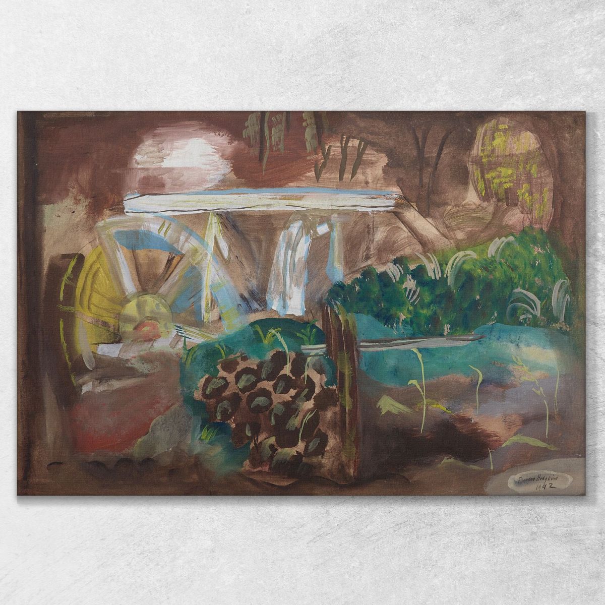 The Millwheel Frances Hodgkins fhd43 canvas print 