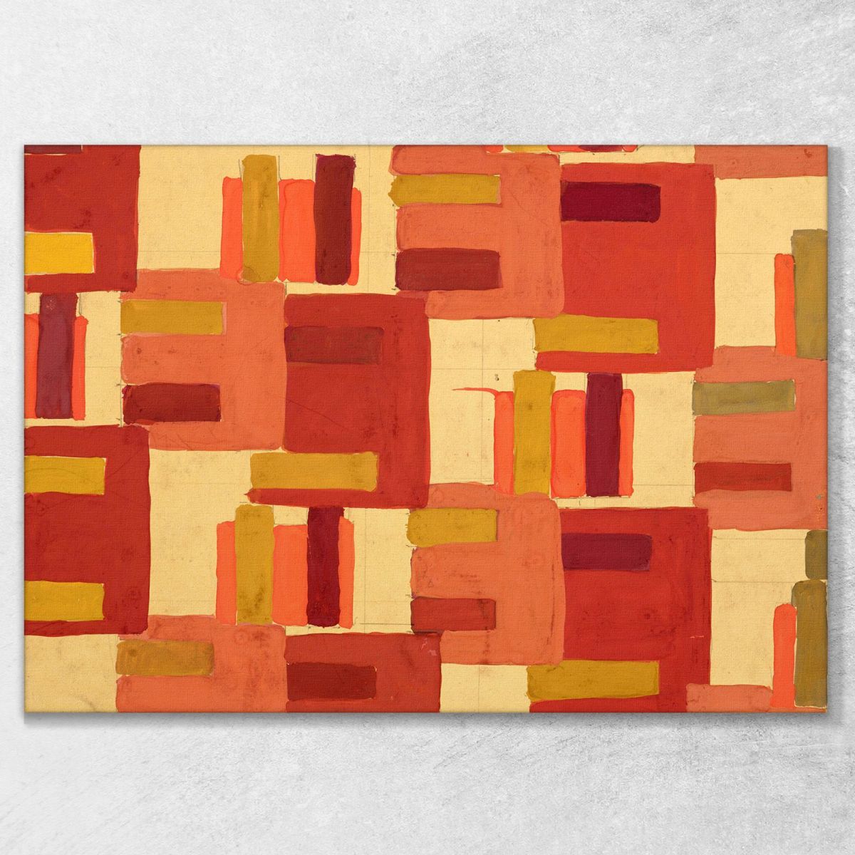Untitled Textile Design No Iv Frances Hodgkins fhd53 canvas print 