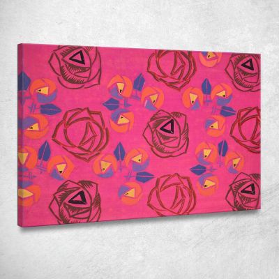 Untitled Textile Design No V Frances Hodgkins fhd54 canvas print 
