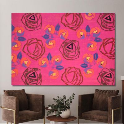 Untitled Textile Design No V Frances Hodgkins fhd54 canvas print 