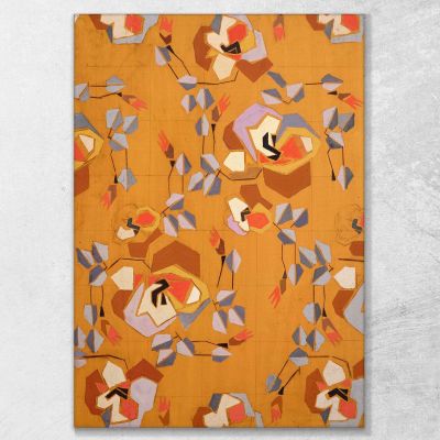 Untitled Textile Design No Vii Frances Hodgkins fhd56 canvas print 