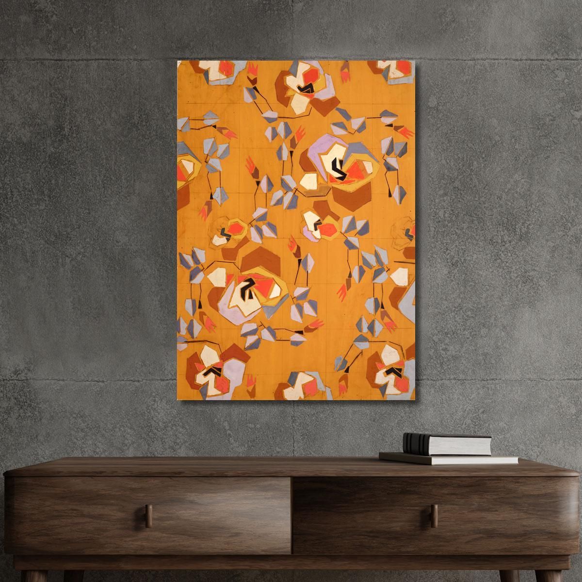 Untitled Textile Design No Vii Frances Hodgkins fhd56 canvas print 