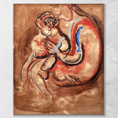 Mother And Child Frances Hodgkins fhd58 canvas print 