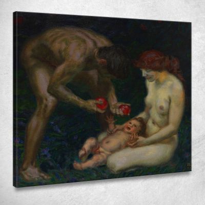Adam And Eve The Family Franz von Stuck fvs3 canvas print 