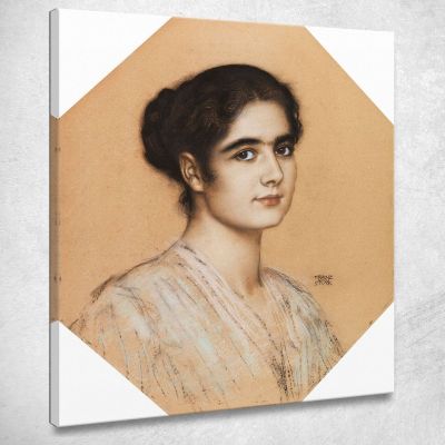 Portrait Of Daughter Mary Franz von Stuck fvs12 canvas print 