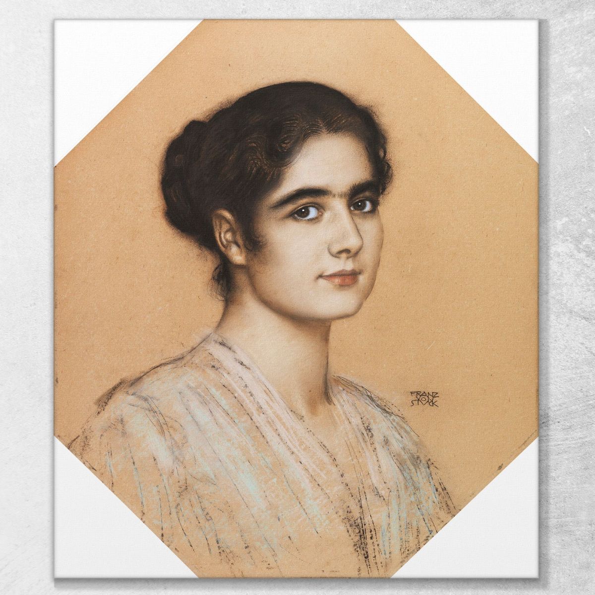 Portrait Of Daughter Mary Franz von Stuck fvs12 canvas print 