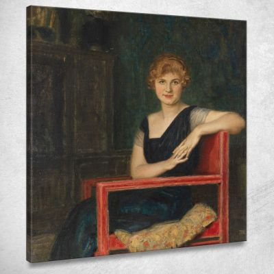 Portrait Of A Lady Franz von Stuck fvs13 canvas print 