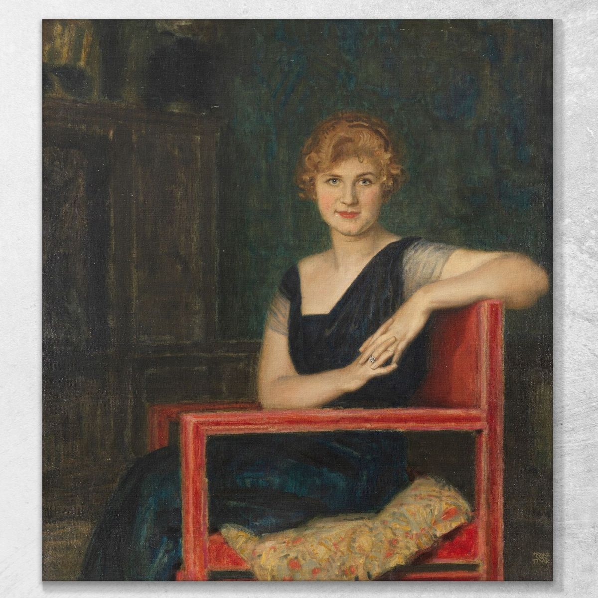 Portrait Of A Lady Franz von Stuck fvs13 canvas print 