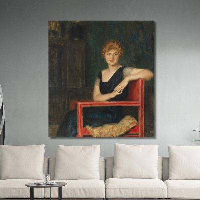 Portrait Of A Lady Franz von Stuck fvs13 canvas print 