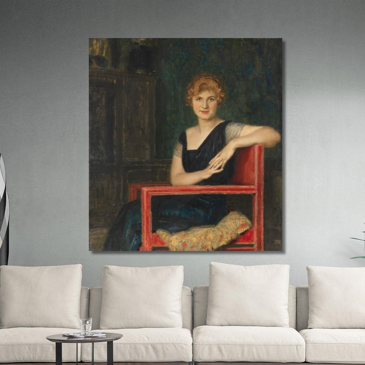 Portrait Of A Lady Franz von Stuck fvs13 canvas print 