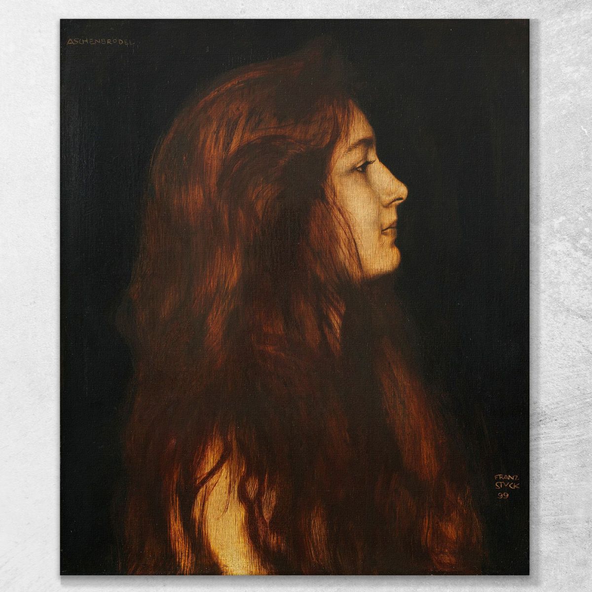 Cinderella Franz von Stuck fvs15 canvas print 