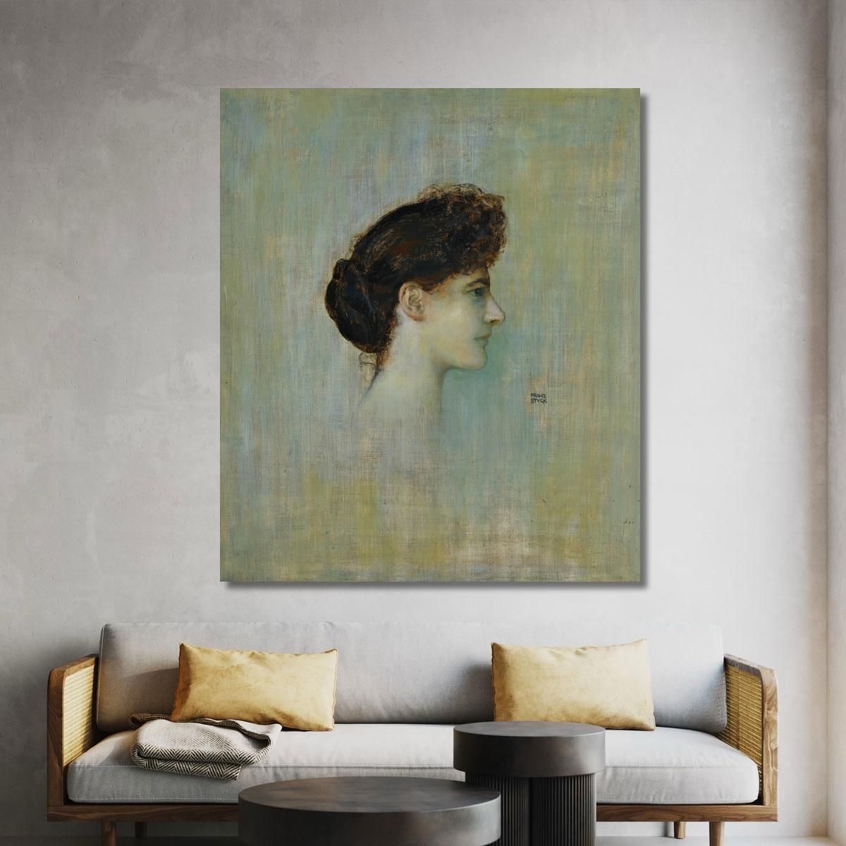 Portrait Of A Lady Franz von Stuck fvs18 canvas print 