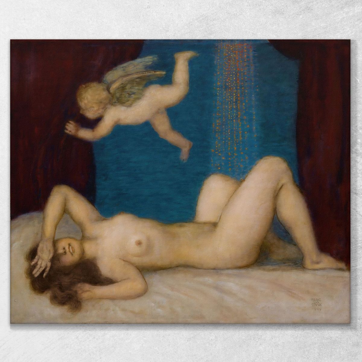 Danae And The Golden Shower Franz von Stuck fvs19 canvas print 