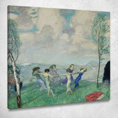 Dancing Circle Franz von Stuck fvs20 canvas print 