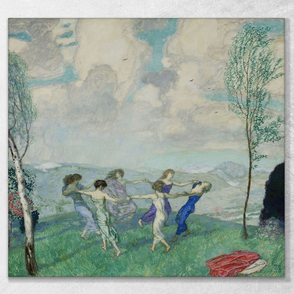 Dancing Circle Franz von Stuck fvs20 canvas print 