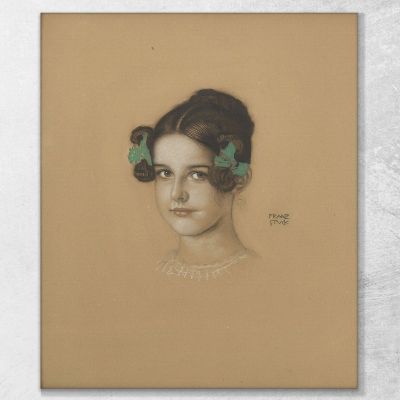 Daughter Mary Stuck Franz von Stuck fvs21 canvas print 