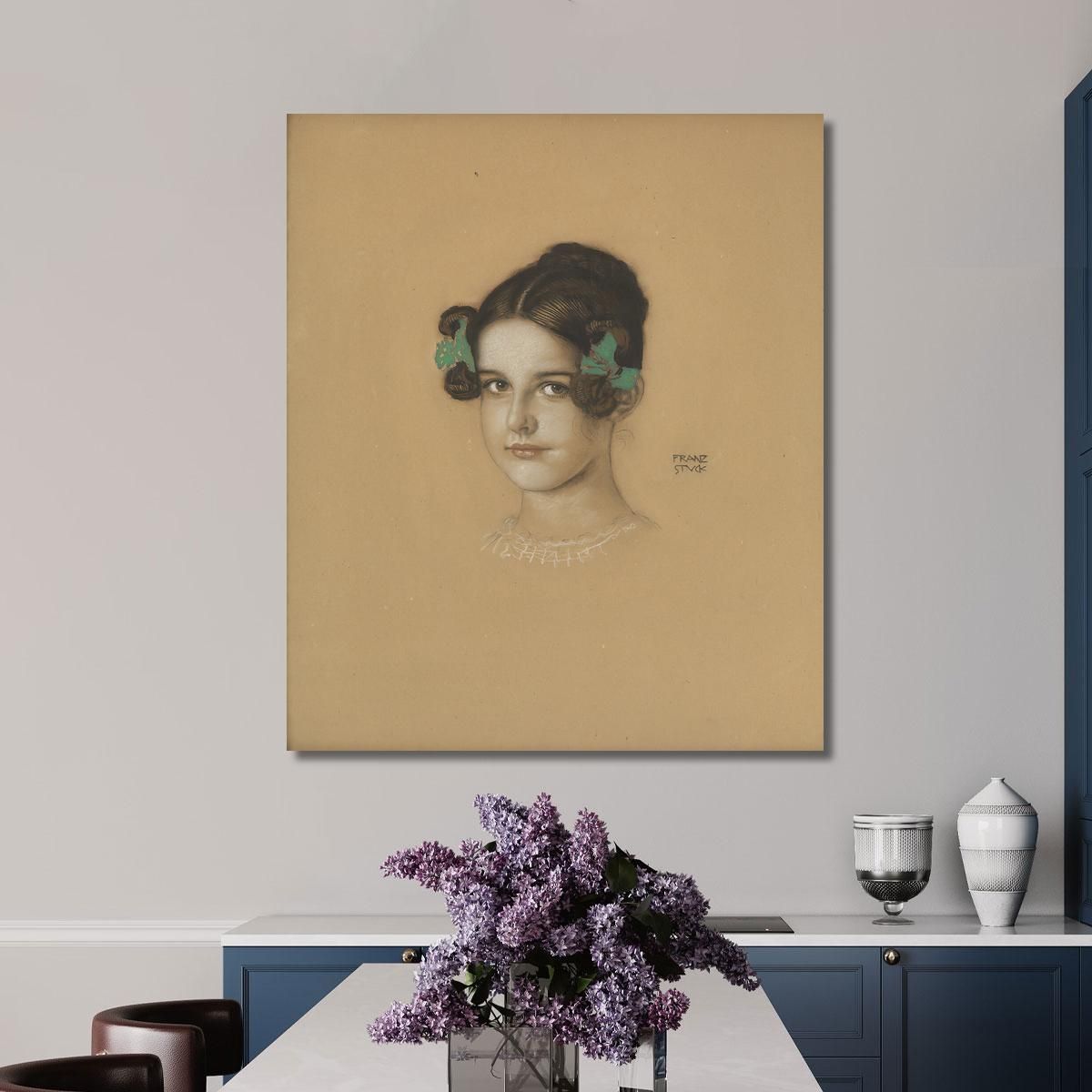 Daughter Mary Stuck Franz von Stuck fvs21 canvas print 